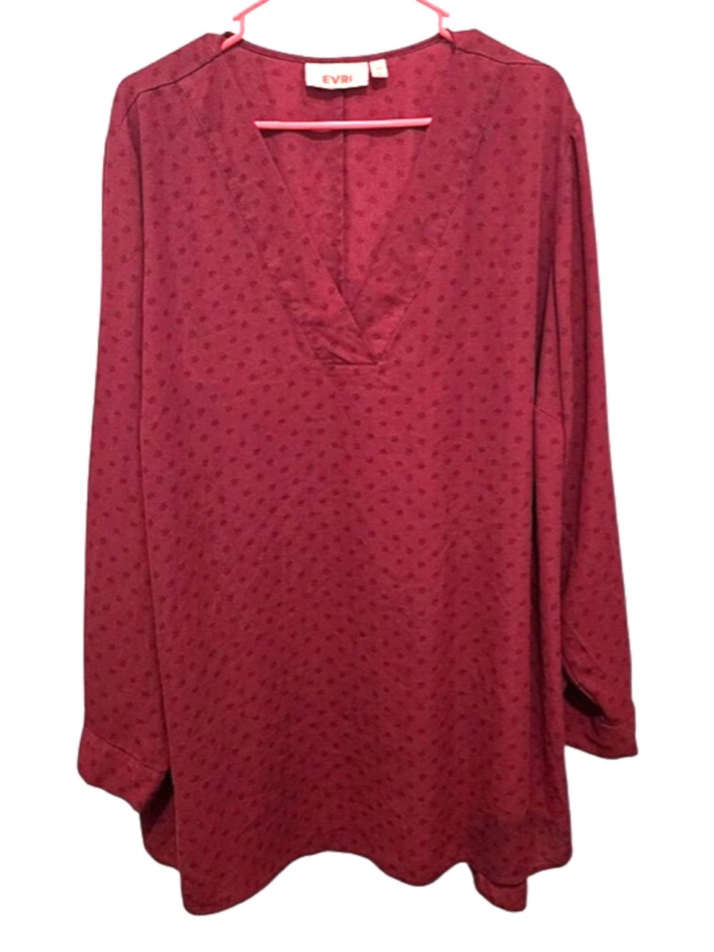 EVRI Relaxed Flowy Tunic Blouse